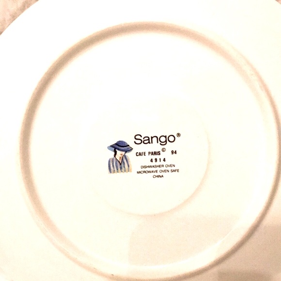 SANGO Cafe Paris (Bundle of 2) Salad Plate and Saucer - Vintage 1994 - Picture 6 of 15